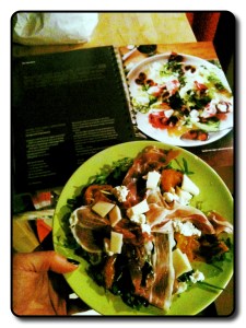 Salade prosciutto en vijg