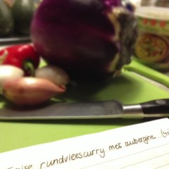 Rundvleescurry met aubergine