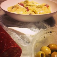 Zuurkoolstamppot met feta en chorizo