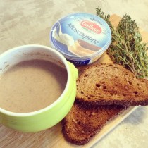 champignonsoep met toast