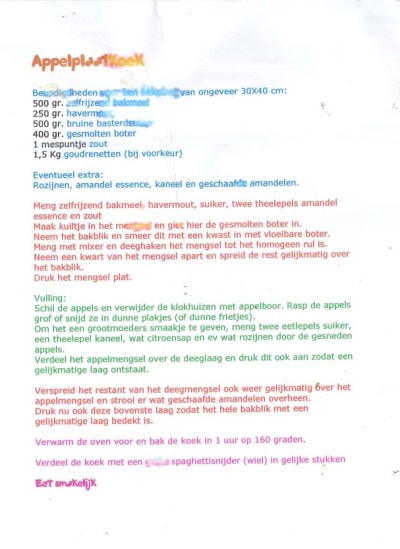 recept appelplaatkoek